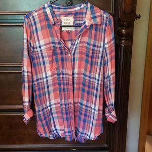 Plaid Button-Up